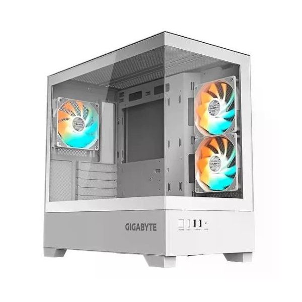 Gigabyte Panoramic Ice GB-C201PI Beyaz ARGB Fanlı Micro ATX Gaming Bilgisayar Kasası