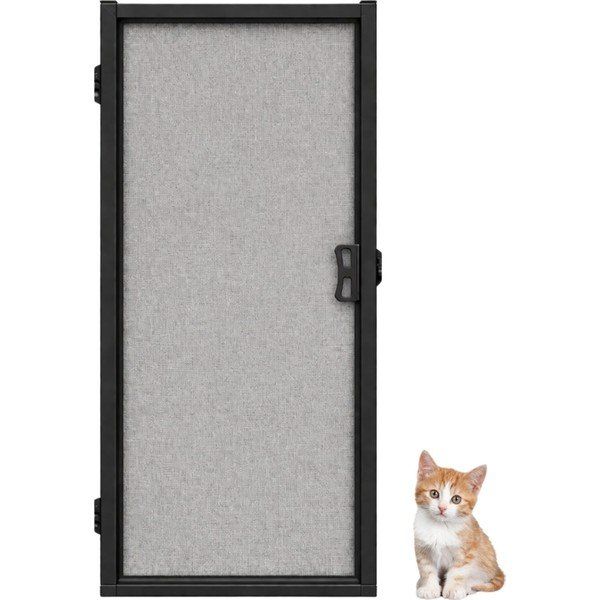 Sineklikstore Menteşeli Pencere 70x130 cm Çelik Antrasit Gri Kedi Sinekliği