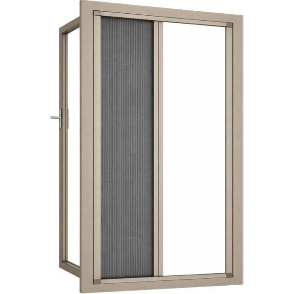 Sineklikstore Akordiyon Pileli Alüminyum 70x140 cm Vizon Pencere Sinekliği