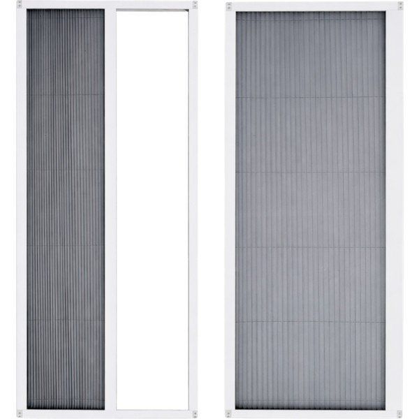 Sineklikstore Akordiyon 100x220 cm Çelik Beyaz Pileli Kapı Sinekliği