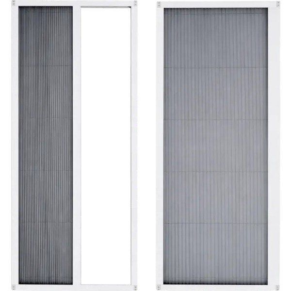 Sineklikstore Akordiyon 100x220 cm Çelik Vizon Pileli Kapı Sinekliği