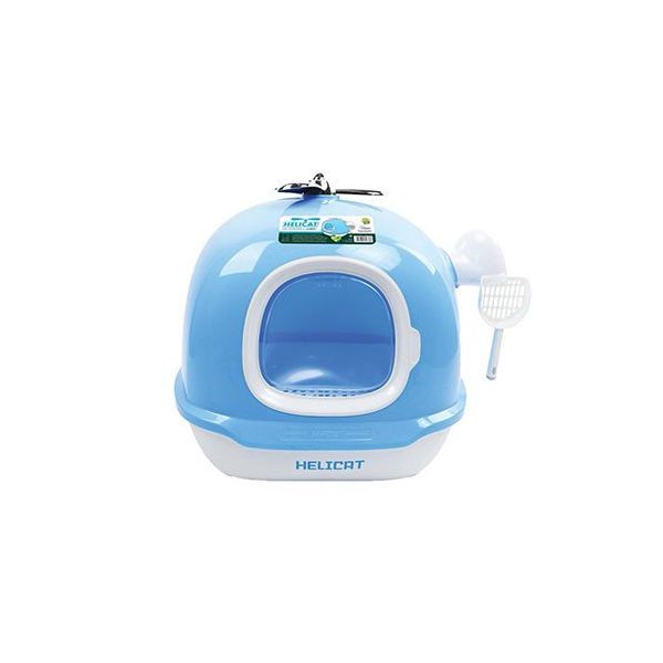M-Pets Helicat 68.6x52.6x53.4 cm Mavi Kapalı Kedi Tuvaleti