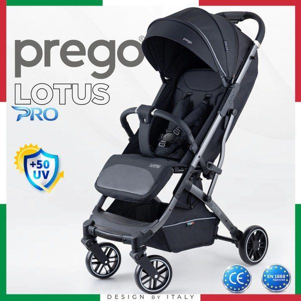 Prego Lotus Pro Kabin Boy Siyah Bebek Arabası