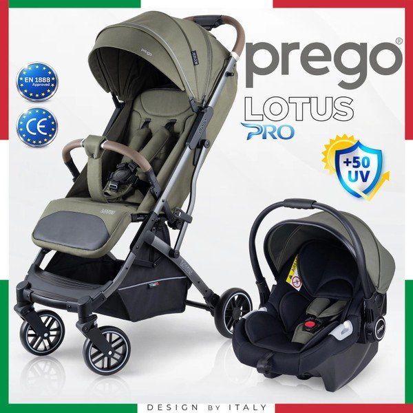 Prego Lotus Pro Kabin Boy Haki Travel Sistem Bebek Arabası