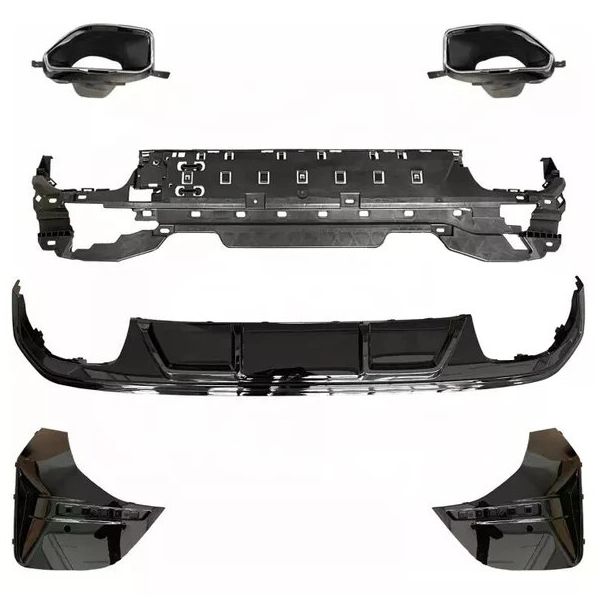 Auto GP Bmw G26 2019+ Siyah Arka Difüzör ve Egzoz Seti