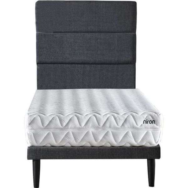 Ruum Store Violet Yatak Seti 90x200 cm Tek Kişilik Yatak Baza Başlık Takımı Orta Sert Yatak Mor Baza ve Başlığı