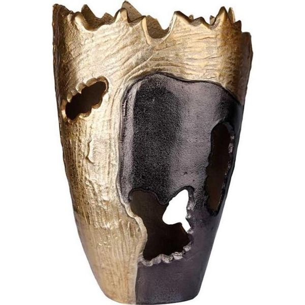 Lucky Art Bakır/Bronz 33.5x27x16 cm Modern Büyük Vazo