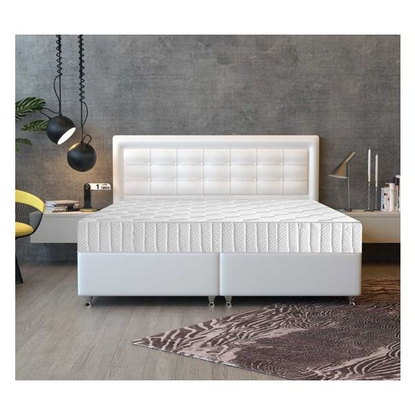 Pony Yatak Aztek 200x200 CM Sandıklı Baza Başlık Set