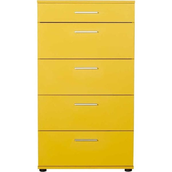 Adore Mobilya SFN-550-HH-1 Trendline Sarı 5 Çekmeceli Şifonyer