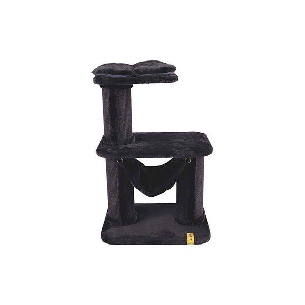 M-Pets Panther 65x48x98 cm Siyah Premium Relax Kedi Tırmalama Tahtalı Kedi Ağacı