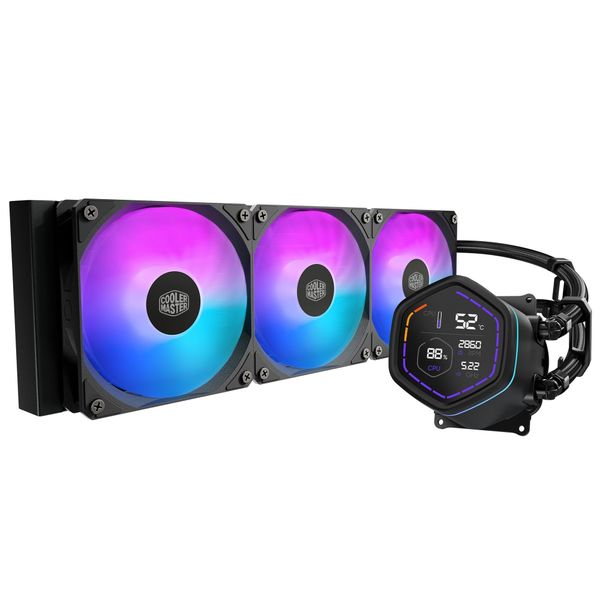 Cooler Master MasterLiquid Core Nex Digital 360 ARGB MLX-D36M-A18PA-RD Siyah 360 mm İşlemci Sıvı Soğutucu