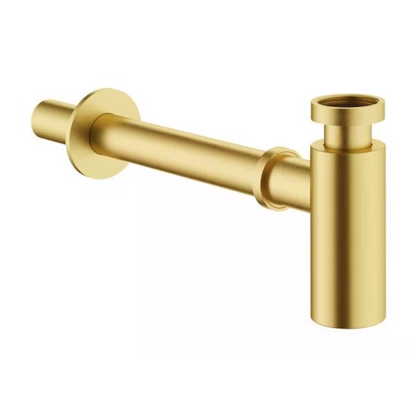 VitrA A4512325 Origin Classic T Tipi Fırçalanmış Alt Grubu Altın Lavabo Sifonu