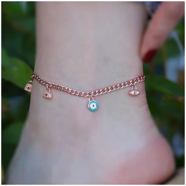 Rose Gold Kaplama Gümüş Dilek Halhal