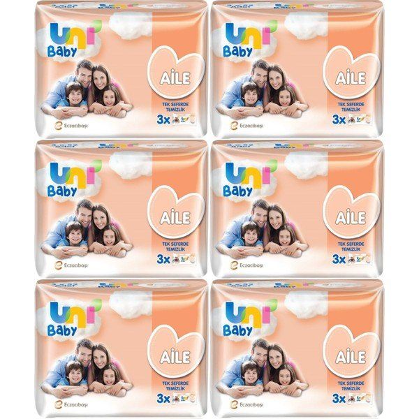 Uni Baby Aile 52x18 Paket 936 Yaprak Islak Mendil