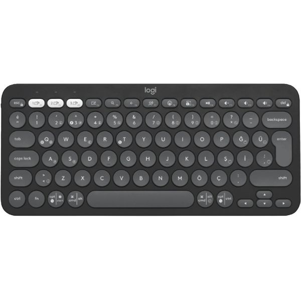 Logitech Pebble Keys 2 K380S 920-011859 Siyah TKL Q Kablosuz Klavye