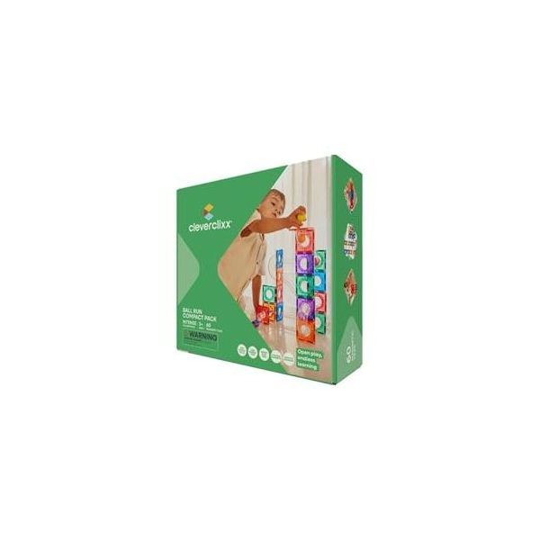 Cleverclixx Ball Run Compact Pack Intense 60 Parça 3+ Yaş Manyetik Blok