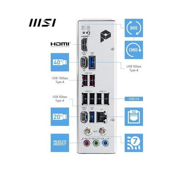 MSI Pro X870E-S Evo WiFi AMD AM5 DDR5 ATX Anakart