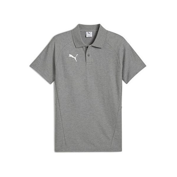 Puma 65995233 Gri Team Evostripe Polo Futbol Polo Yaka Erkek Tişört