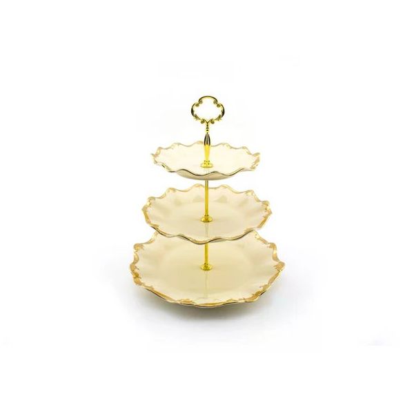Wanelli 17674-13G Golden Rey 32 cm 3 Katlı Kurabiyelik