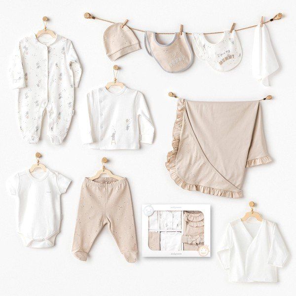 Andywawa AC25061 Newborn Happy Everyday 10 Parça Bebek Hastane Çıkışı