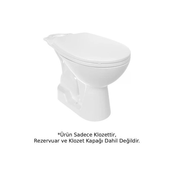 Creavit PA300-00CB00E-0000+SET Pitta Beyaz İç Takım ve Kapak Dahil Alttan Çıkışlı Klozet Seti