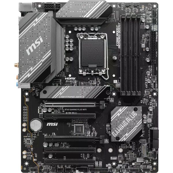 MSI B760 Gaming Plus WiFi DDR4 Intel LGA1700 ATX Anakart