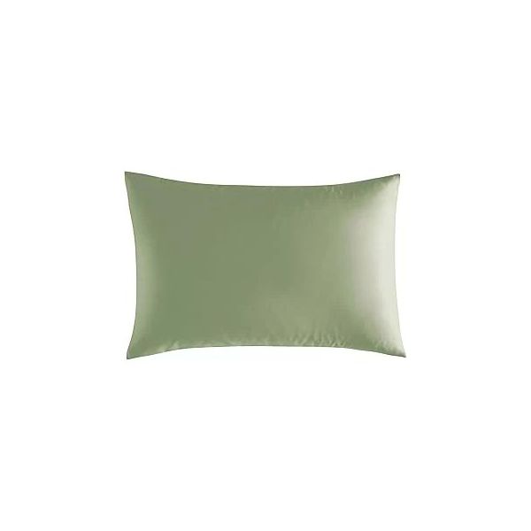 Linens Mix Match Pamuk Saten 2'li Standart Koyu Yeşil Yastık Kılıfı Seti