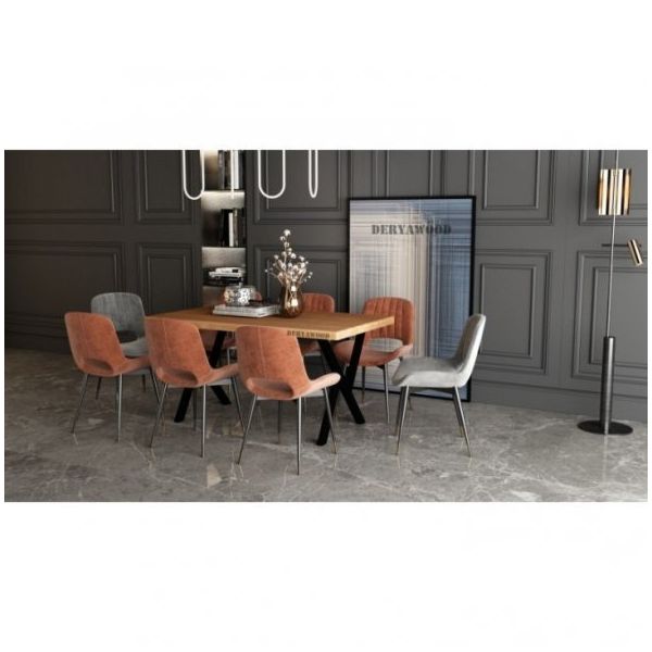 Deryawood Anteres 70x170x76 cm Masif Ahşap Mutfak Masası