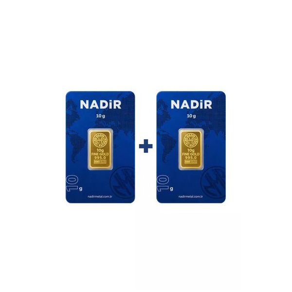 2X10 gr 24 Ayar Külçe Altın