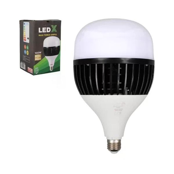 Ledx Al-Th100 Akım Korumalı 9000 Lümen E27 Duy 100W Beyaz Maxi Kristal Torch Led Ampul