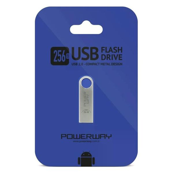 Powerway 256 GB Metal USB 2.0 Data Traveler Flash Bellek
