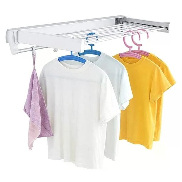 Sunup Sn-37717 Katlanabilir Çamaşır Askılığı Duvara Monte Gizli Balkon Akordeon Kurutma