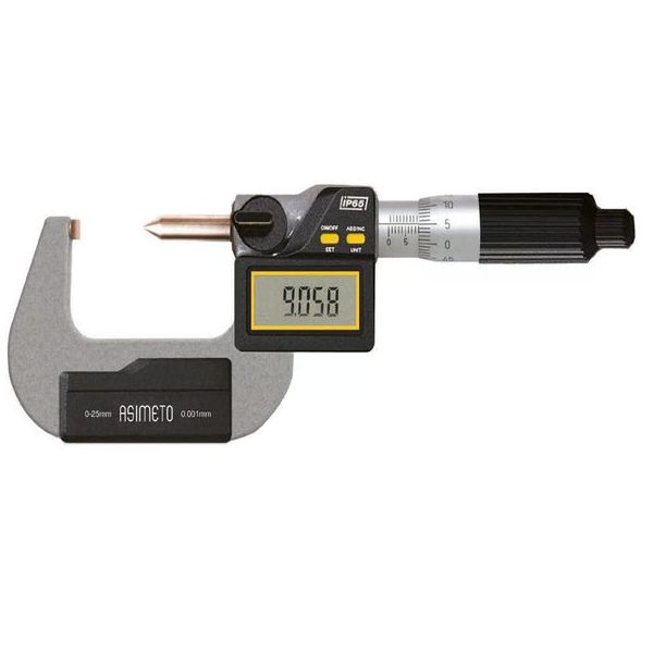 Asimeto AS-135031 50-75x0.001 mm IP65 Dijital Tek Nokta Mikrometre