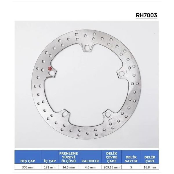 Braking Bmw K 1200 Rs 1997-2000 Ön Fren Diski