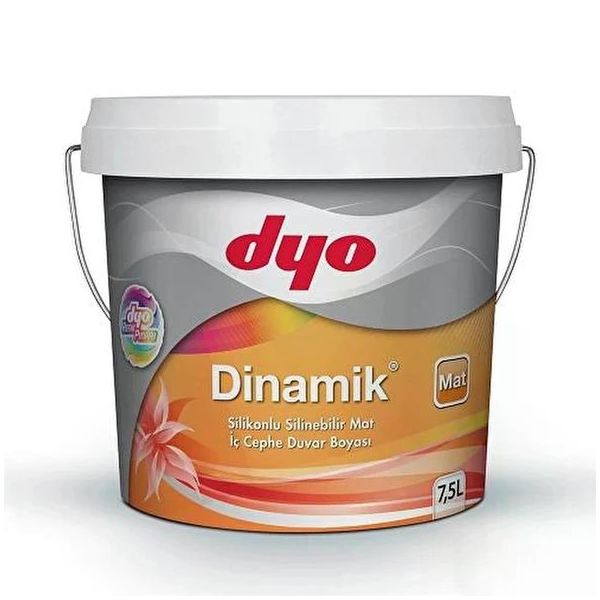 Dyo 0720 7.5 lt Dinamik Mat Silikonlu Silinebilir İç Cephe Duvar Boyası