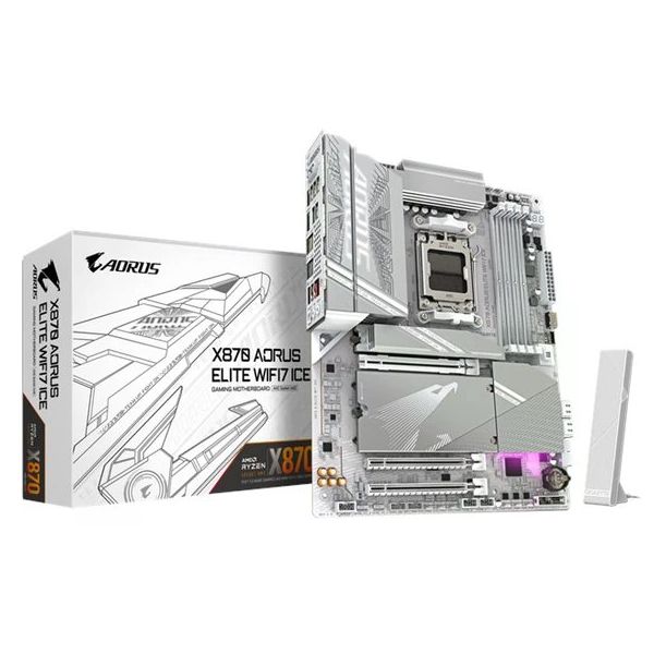 Gigabyte X870 Aorus Elite ICE WiFi7 AMD AM5 DDR5 ATX Anakart