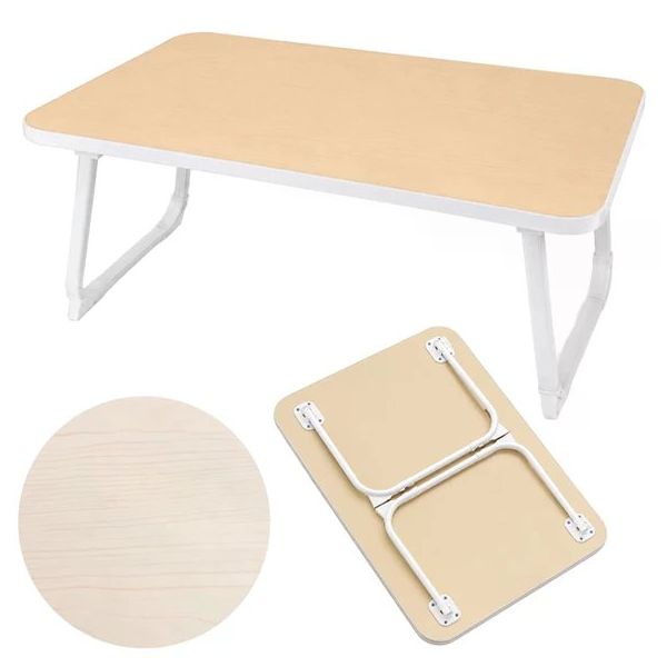 Sunup Sn-29693 Yatak Koltuk Üzeri Tepsisi Ahşap Desen 60x40 cm Katlanabilir Laptop Masası