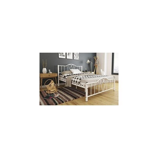 Vivense Orkide Metal Beyaz 150X200 Karyola