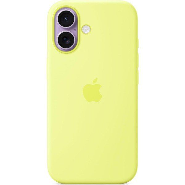 Apple iPhone 17 MagSafe Silikon Neon Sarı Kılıf