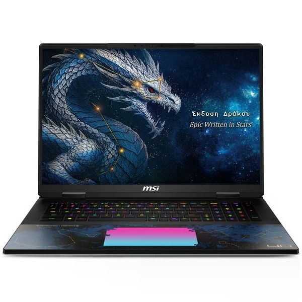 MSI Titan 18 HX Dragon Edition Draco Epic A2WJ-1223TR Ultra 9 290HX Plus 96GB RAM 4TB SSD RTX 5090 Windows 11 Home 18 inç Oyun Bilgisayarı