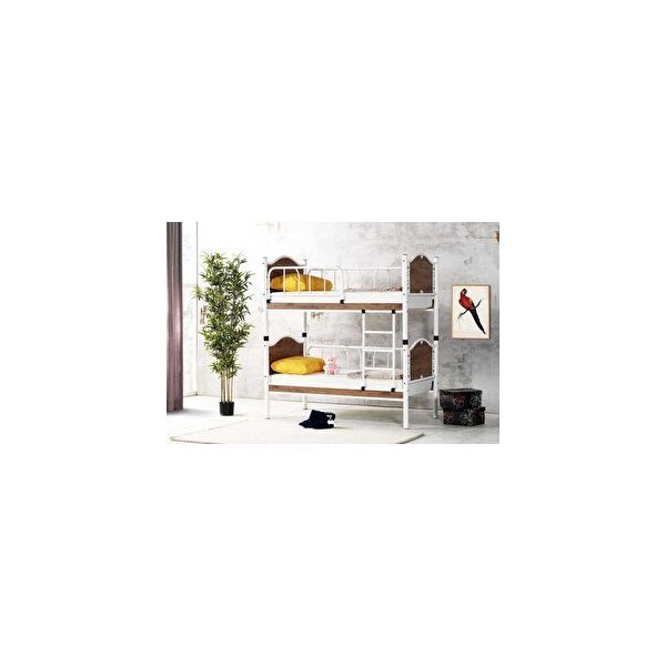 Vivense Argimo İnci Bebek Ayrılabilir Metal Ceviz 90X190 Ranza