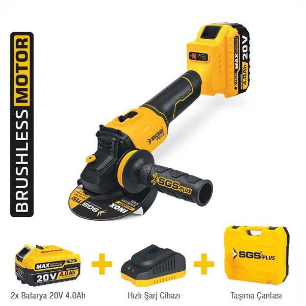 SGS 5510 20 V 2x4 Ah Akülü Avuç Taşlama Makinesi