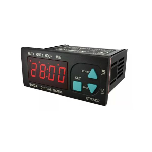 Enda ETM2432-LV 77x35 mm 10-30V DC / 8-24V AC Dijital Zaman Rölesi