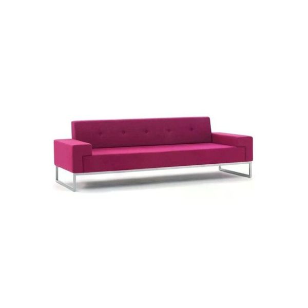 Koltukstilim Pink Üçlü Ofis Kanepesi