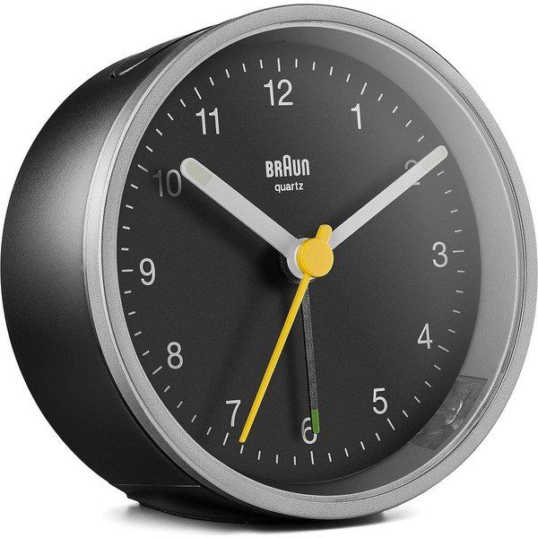 Braun BC12SB Gümüş-Siyah Klasik Analog Alarmlı Masa Saati