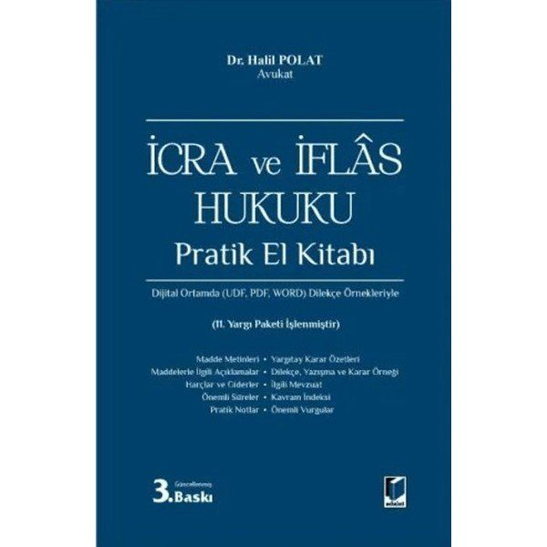 İcra ve İflas Hukuku Pratik El Kitabı Adalet Yayınevi