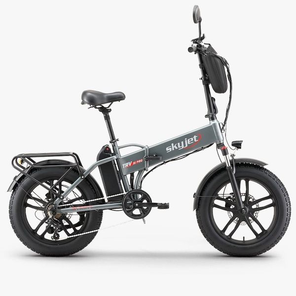 Skyjet Trvııı Pro W Çift Bataryalı 1000 W Gri Katlanabilir Elektrikli Bisiklet