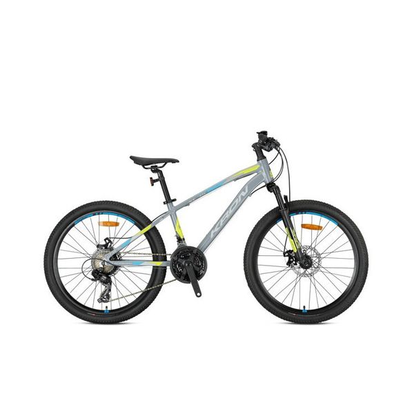 Kron XC 75 24 Jant 21 Vites 13K MD Mat Gri Neon Sarı Dağ Bisikleti