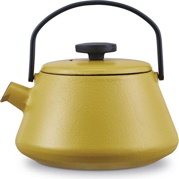 Brabantia T-time Mustard Yellow Hardal Demir Döküm Demlik
