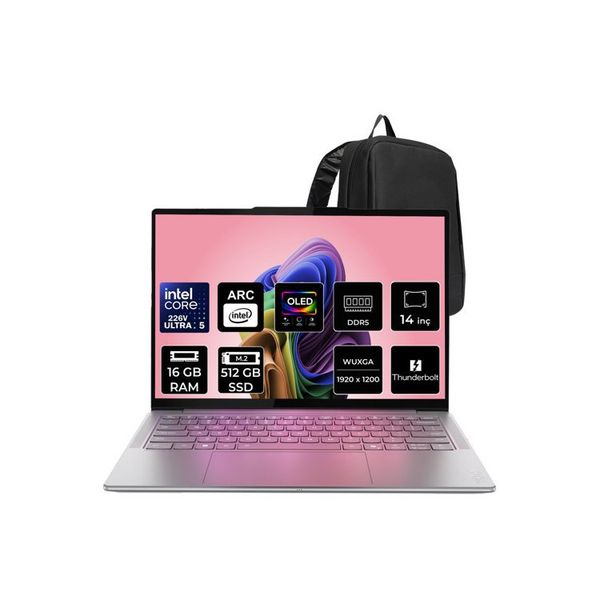 Lenovo Yoga Slim 7 Aura Edition 83JX00BATR Ultra 5 226V 16 GB RAM 512 GB SSD Windows 11 Home 14 inç Laptop